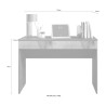 Büromöbel moderner platzsparender Schreibtisch mit Schublade 110x50x76cm Liam 