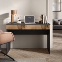 Büromöbel moderner platzsparender Schreibtisch mit Schublade 110x50x76cm Liam Modell