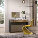 Büromöbel moderner platzsparender Schreibtisch mit Schublade 110x50x76cm Liam Auswahl