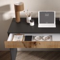 Büromöbel moderner platzsparender Schreibtisch mit Schublade 110x50x76cm Liam Eigenschaften