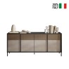 Modernes Sideboard Wohnzimmer Küche 4 Türen 206x40x86cm Solna Rabatte