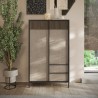 Modernes hohes Wohnzimmer Sideboard 3 Regale 2 Schubladen 106x177cm Blaine Angebot