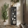 Moderne Wohnzimmervitrine 2 Regale 55x40x203cm Winona Modell