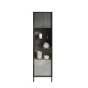 Moderne Wohnzimmervitrine 2 Regale 55x40x203cm Winona Lagerbestand