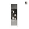 Moderne Wohnzimmervitrine 2 Regale 55x40x203cm Winona Aktion