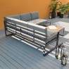 Garten Lounge Outdoor Ecksofa 3 + 2 Sitzer Couchtisch Eysha Angebot