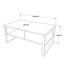 Niedriger Couchtisch 100x60cm Holz Metall Industriestil Maupin Katalog