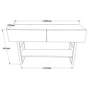 Metall-Holz-Konsolentisch mit 2 Schubladen im Industriestil Etage Katalog
