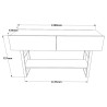 Metall-Holz-Konsolentisch mit 2 Schubladen im Industriestil Etage Katalog