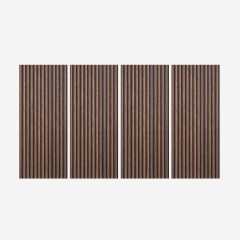 4 x Akustikpaneele aus Holz Wandpaneele 120x60cm 3D-Effekt Tabb-SO Aktion