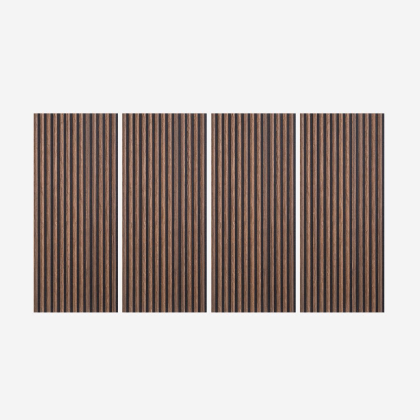 4 x Akustikpaneele aus Holz Wandpaneele 120x60cm 3D-Effekt Tabb-SO Aktion