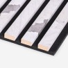 4 x Akustikpaneele 240x60cm Wandpaneele weißer Marmoreffekt Kover-M Auswahl