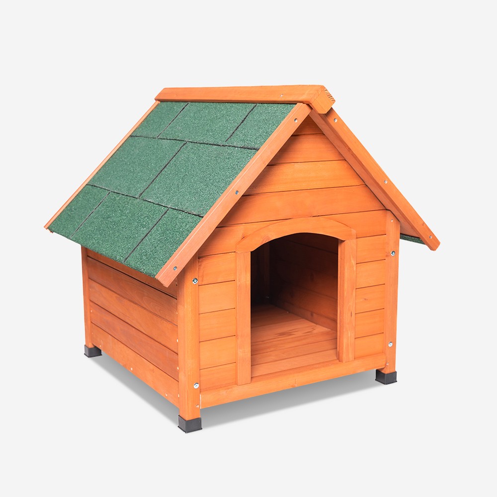 Hundehütte für draußen kleine Größe Holz 72x76x73 Buddy