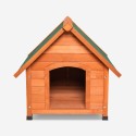 Hundehütte für draußen mittelgroßes Holz 96x112x102 Laika Angebot
