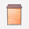 Outdoor-Hundehütte aus Holz für 2 mittelgroße Hunde 150x79x110 Oscar Rabatte