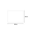 Rechteckiger Badezimmerspiegel 60x80cm hintergrundbeleuchtet LED-Lichter Strokkur M Rabatte