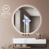 Spiegel mit LED-Lichtern für das Badezimmer, rund 60cm beleuchtet Rotorua M Angebot