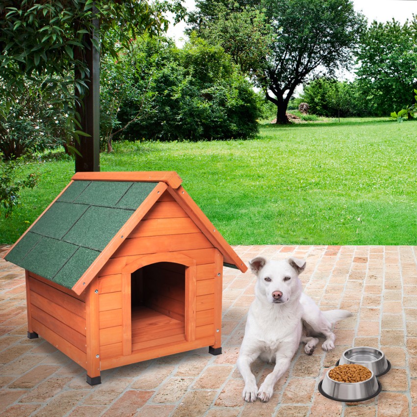  Linus: Hundehütte aus Holz 