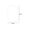 Moderner ovaler hinterleuchteter Badezimmer Spiegel 50x80cm LED Lichter Konughs M Katalog
