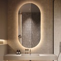 LED-Badezimmerspiegel oval 50x100cm hinterleuchtetes Design Konughs L Aktion