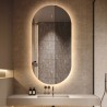 LED-Badezimmerspiegel oval 50x100cm hinterleuchtetes Design Konughs L Aktion