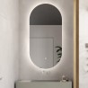 Ovale Badezimmer Spiegel mit hinterleuchtetem LED 60x100cm modernem Konughs XL Aktion