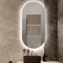 Ovale Badezimmer Spiegel mit hinterleuchtetem LED 60x100cm modernem Konughs XL Angebot
