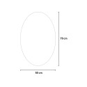 Moderner ovaler LED-Badspiegel 50x70cm hinterleuchtet Sodin M Rabatte