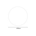 Spiegel Badezimmer LED rund 70cm beleuchtet Schwarzrahmen Laugarv L Katalog