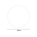Badezimmerspiegel LED rund 80 cm beleuchteter Rahmen Laugarv XL Katalog