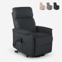 Sessel mit elektrischer Relaxfunktion für Senioren mit Aufstehhilfe, USB-Anschluss und Rädern Giorgia Tech Angebot