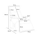 Sessel mit elektrischer Relaxfunktion für Senioren mit Aufstehhilfe, USB-Anschluss und Rädern Giorgia Tech 