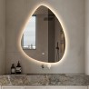Rückseitig beleuchteter Badspiegel 60x80cm LED Design in Tropfenform Vmidur L Angebot