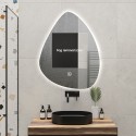 Rückseitig beleuchteter Badspiegel 60x80cm LED Design in Tropfenform Vmidur L Sales