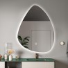 Beleuchteter LED-Badezimmerspiegel Design tropfenförmig 70x90cm Vmidur XL Aktion