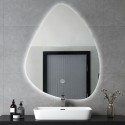 Beleuchteter LED-Badezimmerspiegel Design tropfenförmig 70x90cm Vmidur XL Angebot