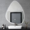 Beleuchteter LED-Badezimmerspiegel Design tropfenförmig 70x90cm Vmidur XL Angebot