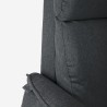 Sessel mit elektrischer Relaxfunktion für Senioren mit Aufstehhilfe, USB-Anschluss und Rädern Giorgia Tech 