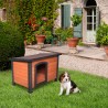 Hundehütte für draußen mittelgroßes Holz 85x60x60 Kody Verkauf