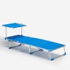 Sonnenliege Strandliege Klappbar Aluminium mit Sonnendach California 