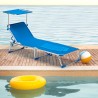 Sonnenliege Strandliege Klappbar Aluminium mit Sonnendach California 