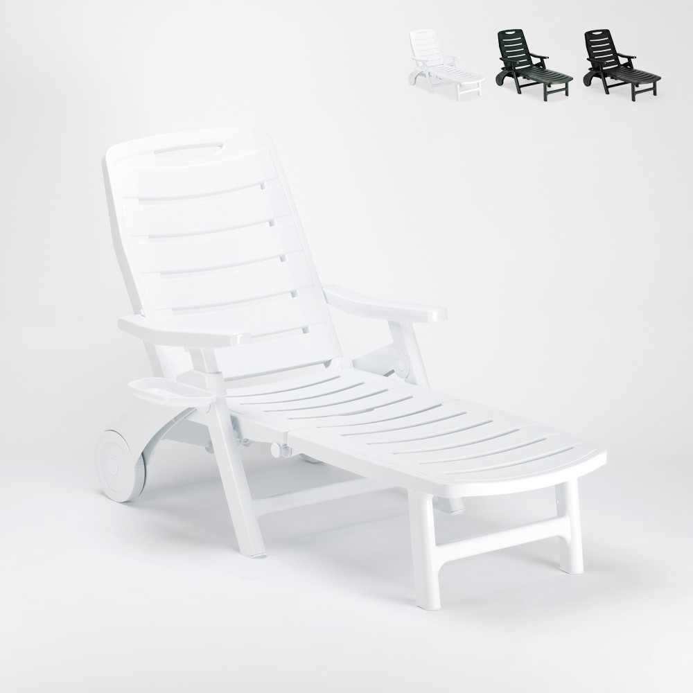 Premiere Grand Soleil Klappbare Sonnenliege aus Kunststoff Pool Strand