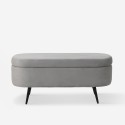 Sitzhocker Aufbewahrungsbox Samt Hocker Eingangsbank Design Renoir Modell