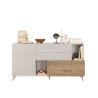 Küchenanrichte Wohnzimmer 2 Türen 2 Schubladen Holz weiß 181x42x94cm Kamie Kosten