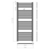 Elektrischer Design-Heizkörper 800w Handtuch-Wandheizkörper Badezimmer 120cm Tawoo L Kosten
