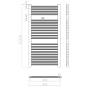 Handtuchheizkörper elektrisch Thermostat Bad 100cm WiFi 600w Tawoo+ Kosten