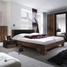 Doppelbett 2 Nachttische 180x200 Kopfteil Holzlattenrost Lauret Verkauf