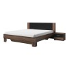 Doppelbett 2 Nachttische 180x200 Kopfteil Holzlattenrost Lauret Aktion