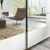Kleiderschrank 2 Türen weiß Schiebespiegel Holz 180x60x210cm Elaisa Rabatte