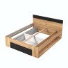 Doppelbett mit Stauraum 160x200cm Lattenrost 2 Nachttische Esmera Angebot